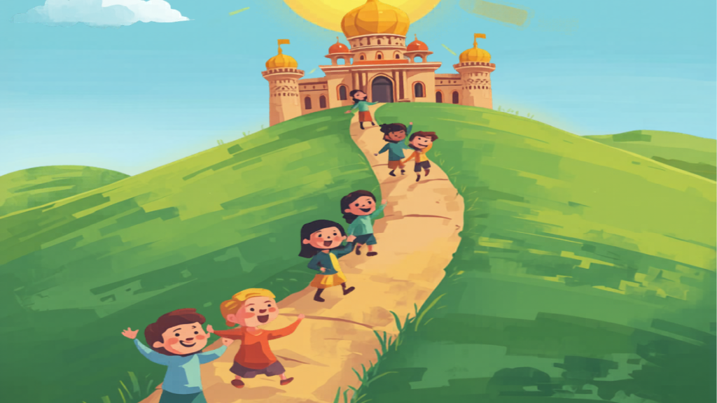 Illustration for Psalm 122: Let Us Go to God's House