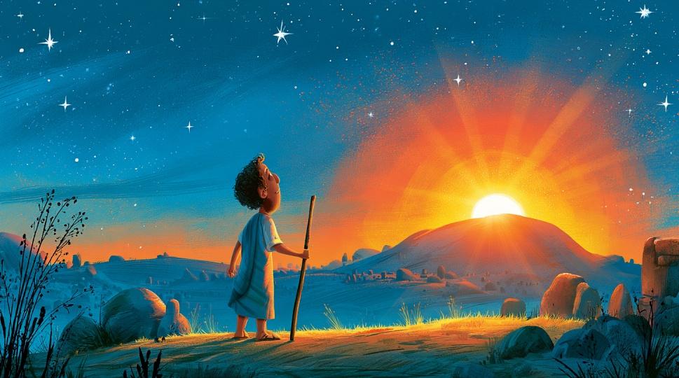 Ilustración del Salmo 19: La Gloria de Dios en la Creación y la Ley
