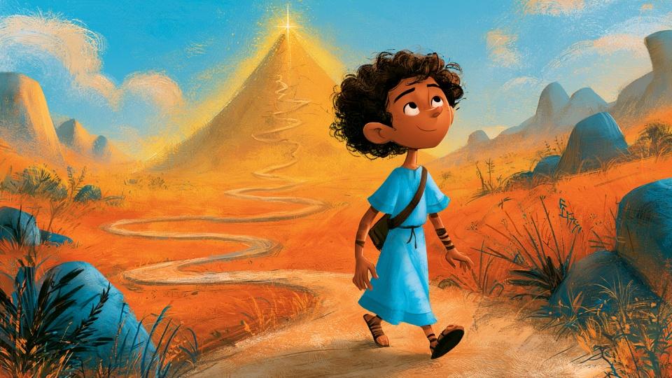 Ilustración del Salmo 25: Una Oración por Guía